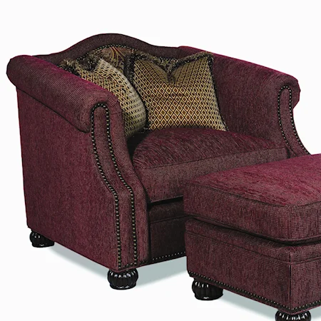 Traditional Chair with Nailhead Trim